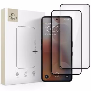 Tech-Protect Glass Fit+ komplekts Aizsargstikls Nothing Phone 3A / 3A Pro - melns
