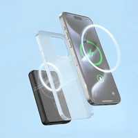 Portatīvais lādētājs Dudao K14S+ 10000mAh 20W USB-A / USB-C / Magnētiskais ar statīvu - melna