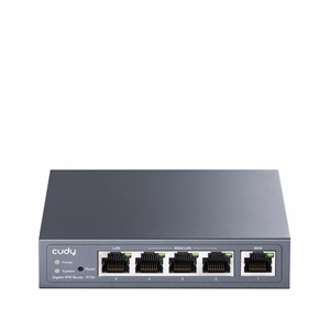 Cudy Gigabit Multi-WAN VPN maršrutētājs vadu Fast Ethernet, Gigabit Ethernet pelēks