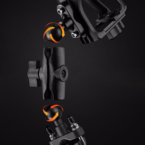 Rockbros 2-3D regulējams pudeles turētājs velosipēdiem un motocikliem – melns