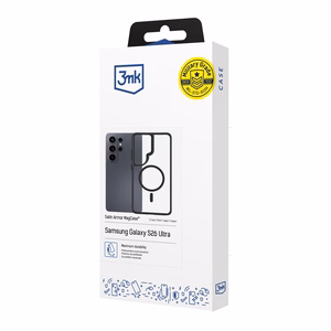 3mk Satin Armor MagCase for Samsung Galaxy S26 Ultra - caurspīdīgs melns