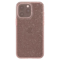 Spigen Liquid Crystal Glitter viedtālruņa apvalks iPhone 15 Pro - rozā/caurspīdīgs