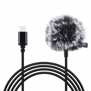 Puluz PU425 петличный микрофон с клипсой 1.5m USB-C
