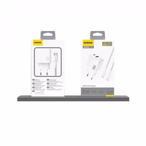 Lādētājs Dudao GaN A26T balts 25W (PD / QC3.0)