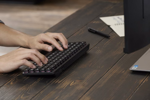 ASUS ProArt KD300 keyboard Home/Office USB + RF Wireless + Bluetooth Black