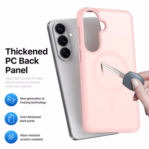 Futrālis Dux Ducis Yind MagSafe Samsung S942 S26 rozā krāsā