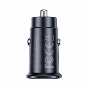 Baseus GoTrip 2 x USB-C 30W automašīnas lādētājs - melns