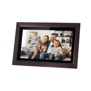Kruger&Matz FRAMEO Wi-Fi 15,6 collu digitālais foto rāmis ar koka ietvaru