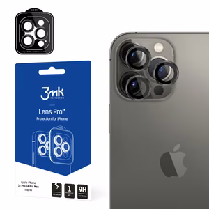 Kameras stikls iPhone 14 Pro Max / 14 Pro 9H 3mk Lens Protection Pro sērijas objektīvam - pelēks