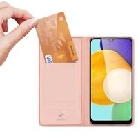 Dux Ducis Skin Pro grāmatas tipa apvalks Samsung Galaxy A03s rozā