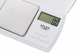 Adler AD 3161 – precīzijas svari, 0.5 kg, 0.01 g, balts