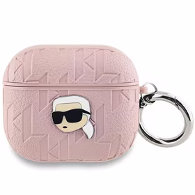 Karl Lagerfeld Monogram Karl Head viedtālruņa apvalks AirPods 3 - rozā