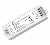 V1-F LED dimmers ar izbalēšanas funkciju, 12-48V, 1x 8A, spiedpoga