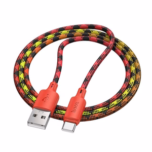 Kabelis USB A uz USB C Hoco 3A 1 m X116 gradienta sarkana