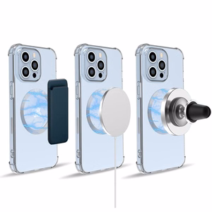 Tech-Protect MagMat Magnētiskais magnētiskais gredzens universāls - melns / sudraba (2 gab.)