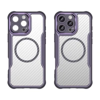 Leading Series Magnētiskais silikona viedtālruņa apvalks iPhone 16 Pro Max - violeta