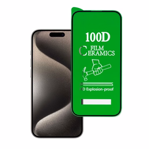 Aizsargstikls HARD KERAMISKAIS IPHONE 15 PRO MELNS