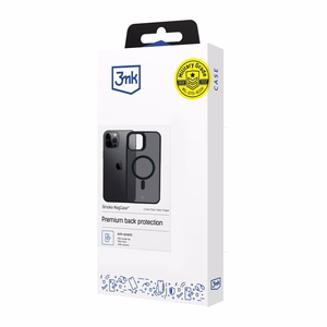 3mk Smoke Magnētiskais viedtālruņa apvalks Apple iPhone 12 Pro Max - melns