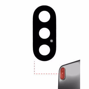 Rear Camera Lens Saderīgs ar Apple iPhone X Rear Camera Lens / PREMIUM /