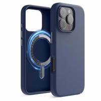 Maciņš "TM MagSafe Silicone" iPhone 13 Pro / Tumši zils /