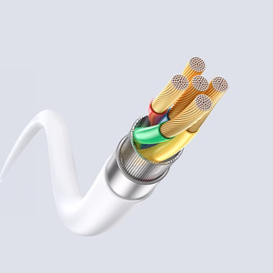 Dudao L25SX 30W USB-C - Lightning kabelis ar mīkstu silikona apvalku 2m - balts