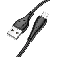 Borofone Kabelis BX121 Enerģija - USB uz Micro USB - 2,4A 1 metrs - melns