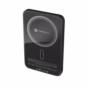 Portatīvais lādētājs ar MagSafe Forcell F-Energy SuperSlim F5K8 QC4.0 PD3.0 15W 5000 mAh melna
