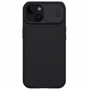Nillkin CamShield Pro magnētiskais viedtālruņa apvalks iPhone 15 Plus ar kameras aizsardzību - melns