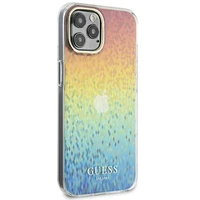Guess IML Faceted Mirror Disco Iridescent viedtālruņa apvalks iPhone 12/12 Pro - vairākrāsains