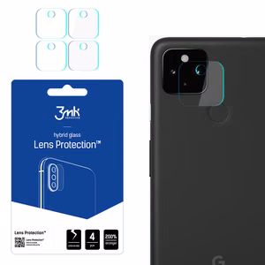 3MK Hibrīda stikls kameras GOOGLE PIXEL 4A Hibrīda stikls priekš 4 gab. kamerai