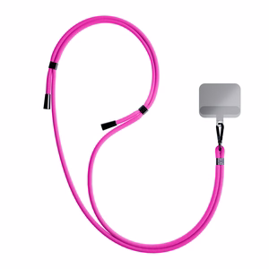3mk EasyClip tālruņa aukliņa, rozā (melnas krāsas furnitūra)