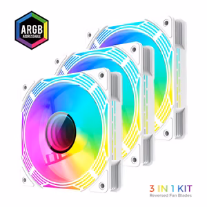 Gamemax Case Fan KF300R WH White