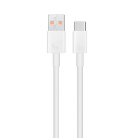 HUAWEI oriģinālais kabelis USB A uz Type C 6A 66W LX04072043 1 m balts bulk