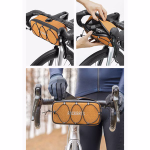 Rockbros TL001 ROAD TO SKY 1.9L velosipēda stūres soma ūdensizturīga - oranža