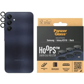 PanzerGlass Hoops kameras aizsardzība Samsung Galaxy A25 5G - ar melnu rāmi