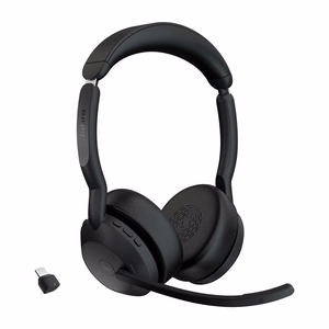Jabra 25599-999-899 austiņu komplekts/klausule bezvadu galvas lencis birojam/zvanu centram Bluetooth ar uzlādes statīvu melns