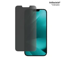 PanzerGlass Classic Fit privātuma antibakteriālais stikls iPhone 14 Plus/13 Pro Max