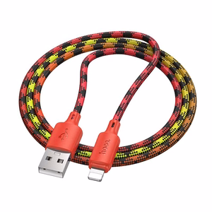Cable USB A to Lightning Hoco 2,4A 1 m X116 gradient red