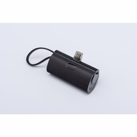 Portatīvais lādētājs Forcell F-Energy Power Plug F5K3 PD 20W 5000 mAh ar iebūvētu savienotāju USB C melna