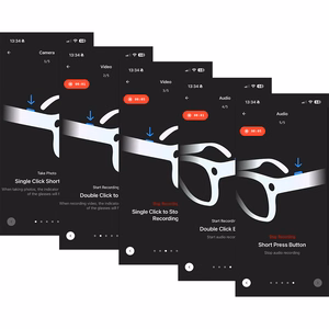 Blavec Smartglasses SG-01 HD camera, AI, Wi-Fi (SG01-B) black