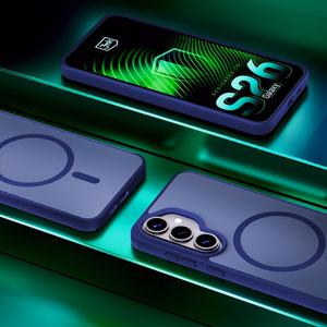 3mk Smoke MagCase zils – tālruņa vāciņš modelim Samsung Galaxy S26