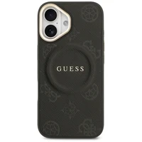 Guess Peony Hot Stamp MagSafe viedtālruņa apvalks iPhone 17 - melns