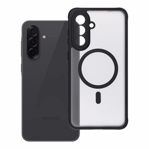 FULL MATTE MAG COVER viedtālruņa apvalks, saderīgs ar MagSafe, paredzēts SAMSUNG A36 melns