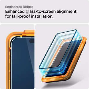 Spigen ALM Glass FC rūdītais stikls iPhone 15 Pro - melns 2 gab.