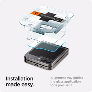 Spigen Glas.tR EZ Fit aizsargstikls Samsung Galaxy Z Flip 6 - 2 gab.