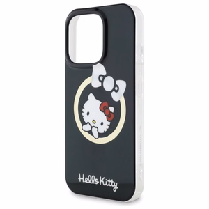 Hello Kitty IML Jautrā lente magnētiskais iPhone 16 Pro Max viedtālruņa apvalks - melns
