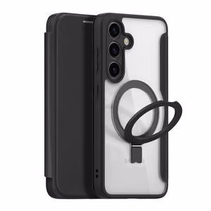 Dux Ducis Skin X Pro apvalks ar magnētisko gredzenu / statīvu Samsung S24+ - melns