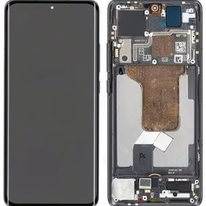 LCD экран Xiaomi 12 5G/12X 5G/12S 5G с сенсорным экраном с рамкой черный оригинал (б/у Grade C)