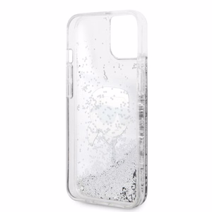 Karl Lagerfeld KLHCP14MLNKHCH iPhone 14 Plus 6.7" sudraba/sudraba cietais apvalks Spīdumi Karl Galva