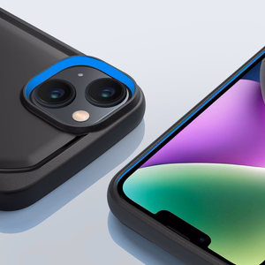 Raptic X-Doria Slim viedtālruņa apvalks iPhone 14 Plus aizmugures vāciņš melns